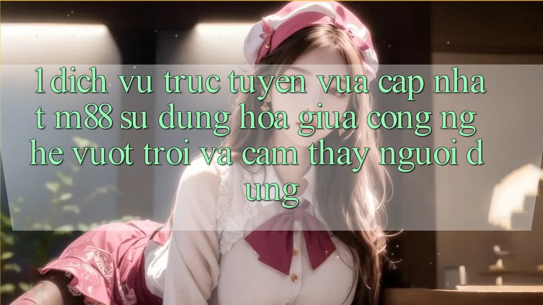 1. Dịch vụ trực tuyến Vừa cập nhật M88: Sự Dung hòa Giữa Công Nghệ Vượt Trội Và Cảm thấy Người Dùng