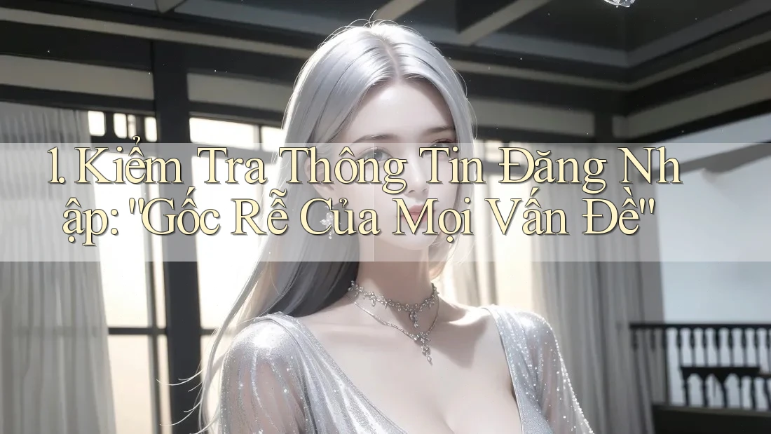 1. Kiểm Tra Thông Tin Đăng Nhập: “Gốc Rễ Của Mọi Vấn Đề” 1. Kiểm Tra Thông Tin Đăng Nhập: “Gốc Rễ Của Mọi Vấn Đề”