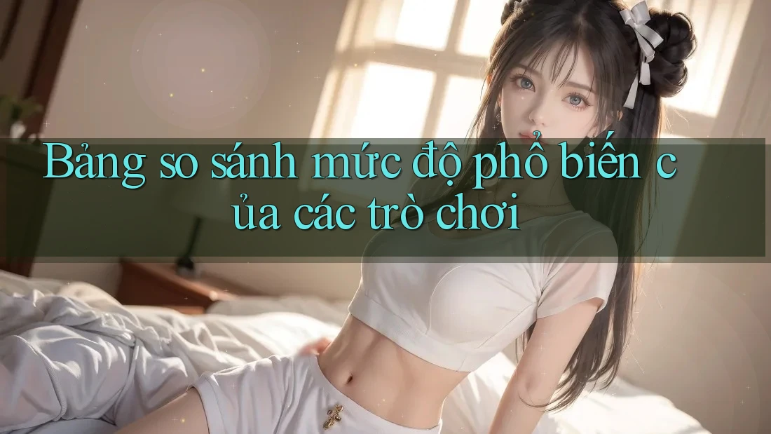 Bảng so sánh mức độ phổ biến của các trò chơi Bảng so sánh mức độ phổ biến của các trò chơi