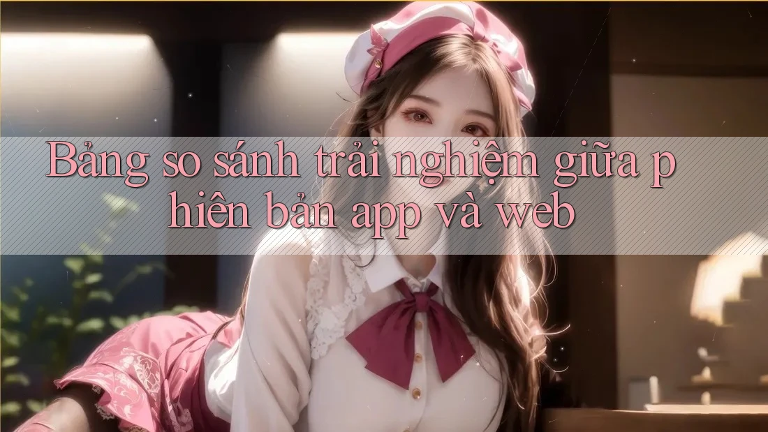 Bảng so sánh trải nghiệm giữa phiên bản App và Web
