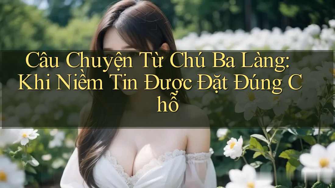 Câu Chuyện Từ Chú Ba Làng: Khi Niềm Tin Được Đặt Đúng Chỗ
