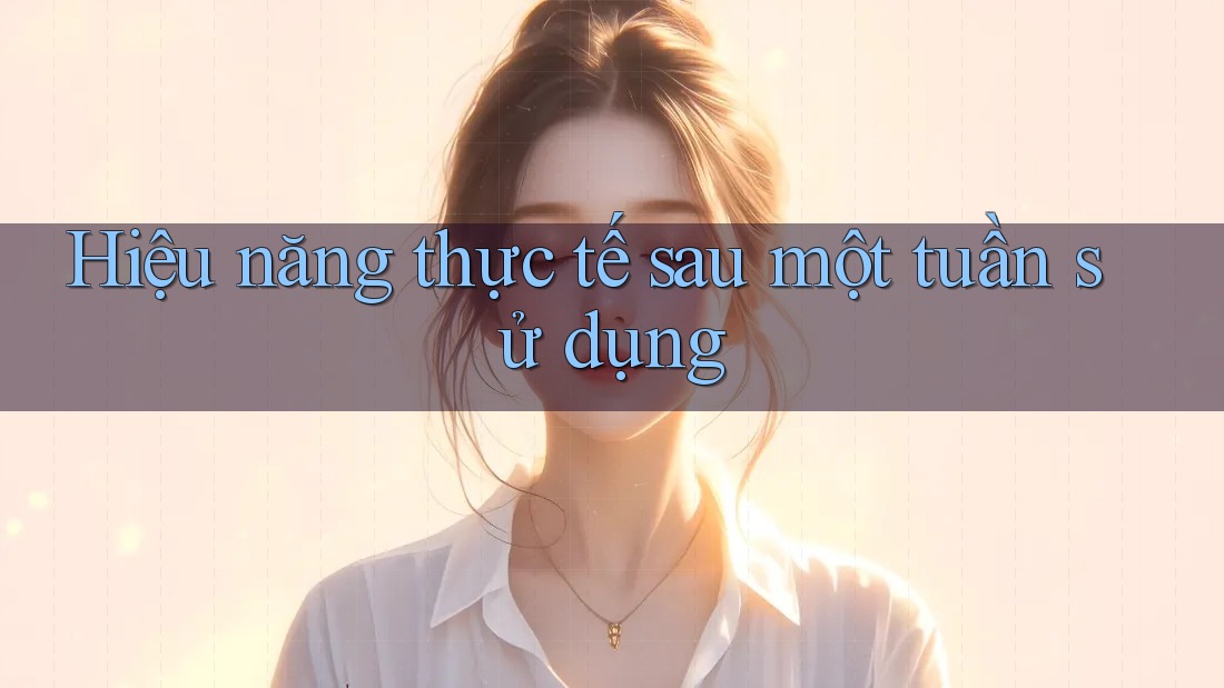 Hiệu năng thực tế sau một tuần sử dụng Hiệu năng thực tế sau một tuần sử dụng