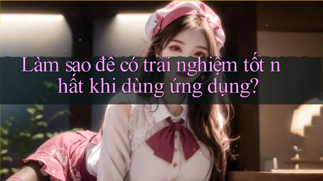Làm sao để có trải nghiệm tốt nhất khi dùng ứng dụng? Làm sao để có trải nghiệm tốt nhất khi dùng ứng dụng?