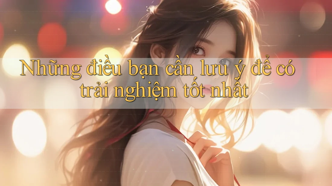 Những điều bạn cần lưu ý để có trải nghiệm tốt nhất