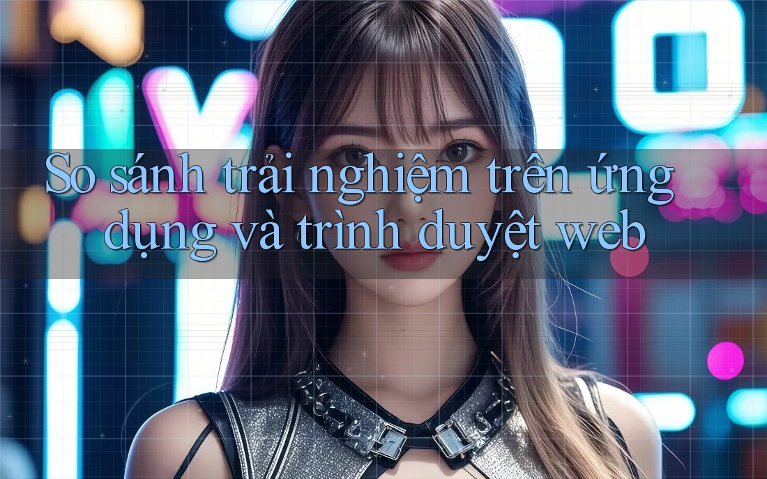 So sánh trải nghiệm trên ứng dụng và trình duyệt web