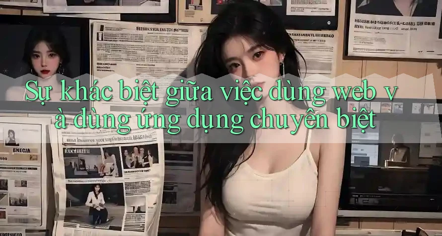 Sự khác biệt giữa việc dùng web và dùng ứng dụng chuyên biệt