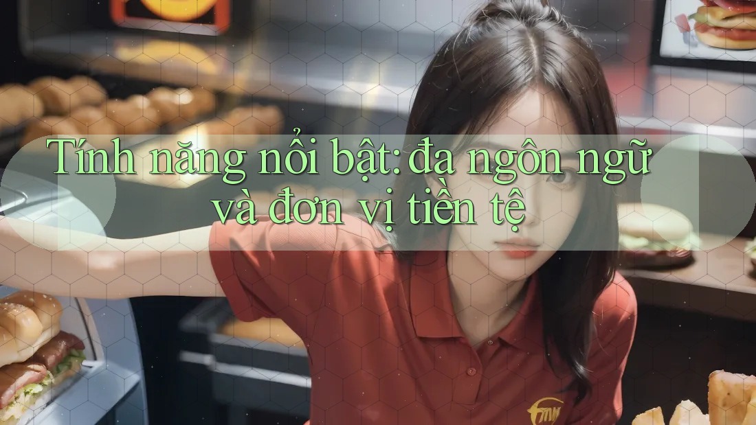 Tính năng nổi bật: đa ngôn ngữ và đơn vị tiền tệ